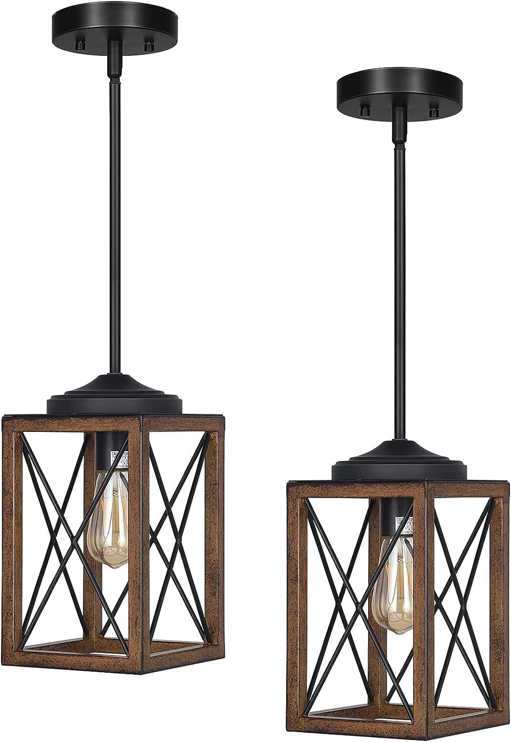 DEWENWILS 2 Pack Farmhouse Pendant Light Review: Illuminate Your Space with Style