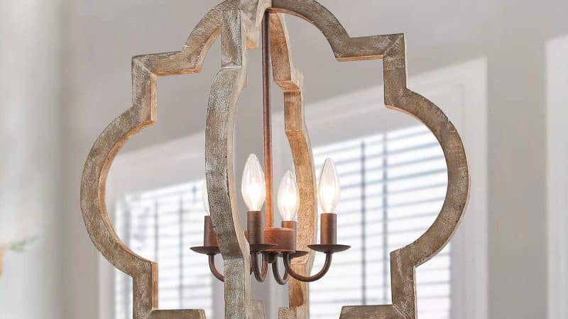 LOG BARN Large Farmhouse Chandelier: A Rustic Charm with Modern Aesthetics Review