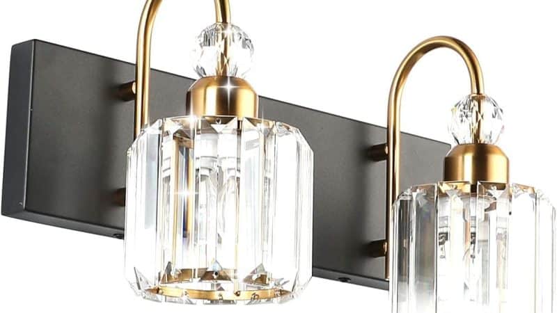 Ralbay Modern Crystal Bathroom Vanity Light: A Review of Black Modern Crystal Wall Light Fixtures