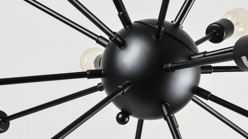 mirrea Vintage Metal Large Dimmable Sputnik Chandelier: A Stylish and Versatile Lighting Solution
