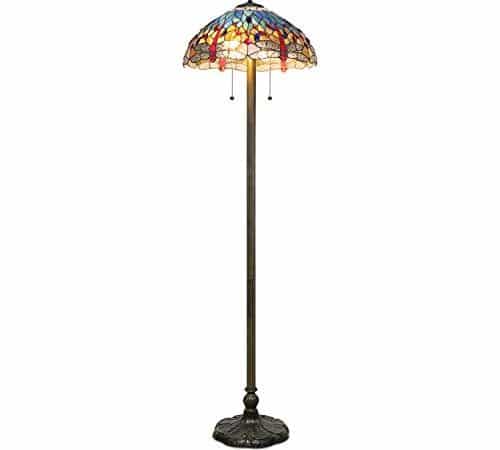 Serena D’italia Contemporary Tiffany Floor Lamp Torchiere – Red Dragonfly Floor Lamp – A Review