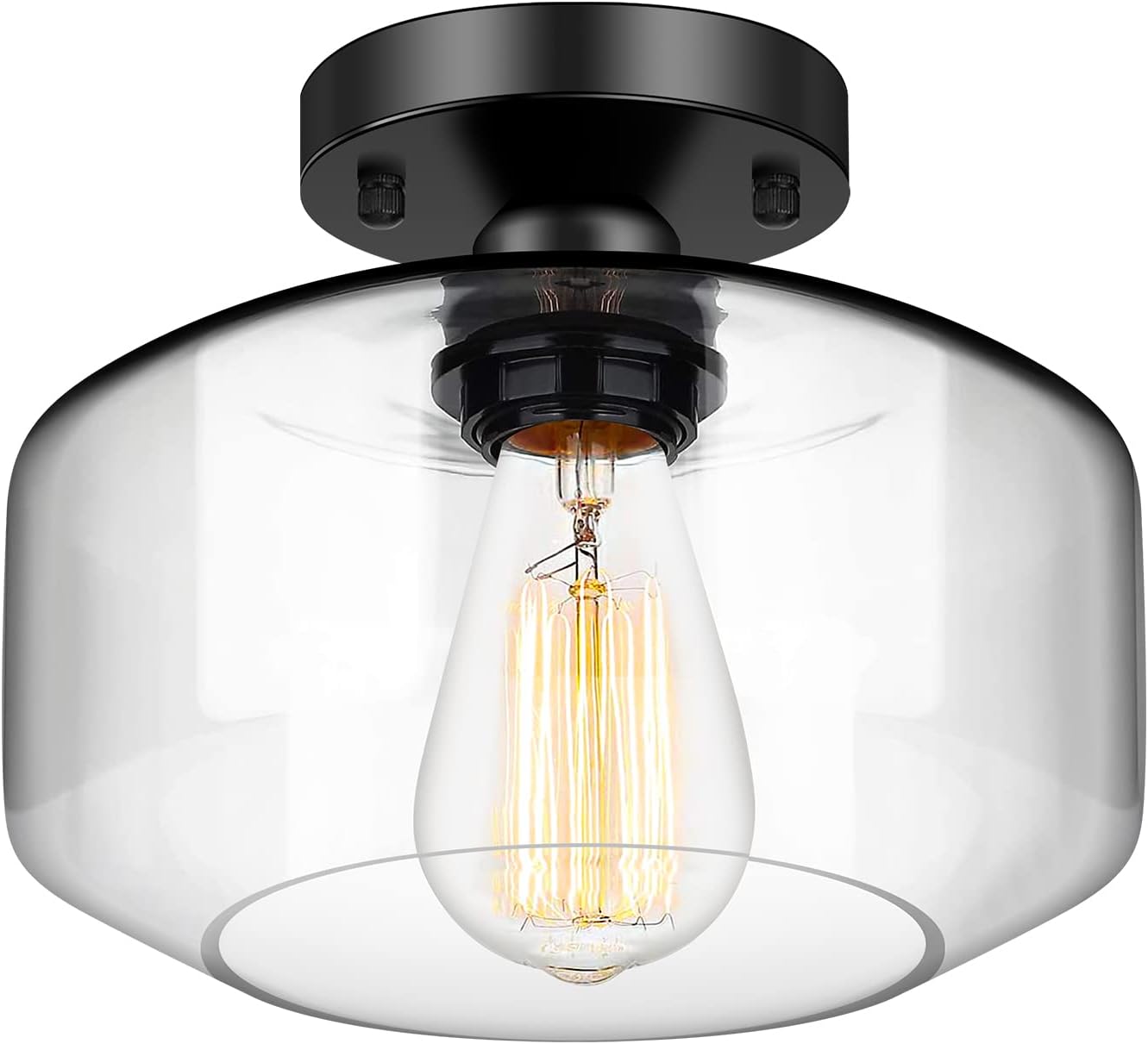TOBUSA Industrial Semi Flush Mount Ceiling Light: A Stylish and Versatile Lighting Solution
