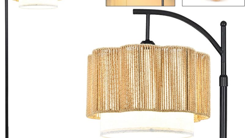 ILLMTW Rattan Dimmable Floor Lamp: A Stylish and Functional Lighting Solution