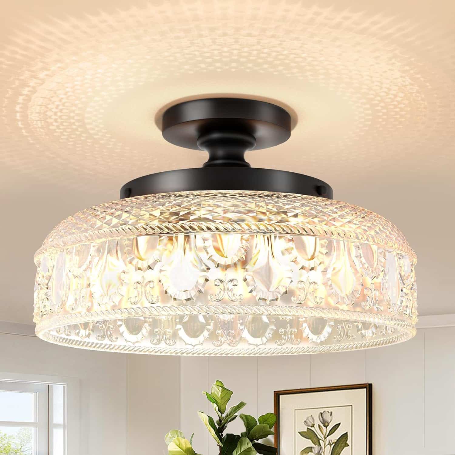 Lamomo Semi Flush Mount Ceiling Light: Illuminate Your Space with Style