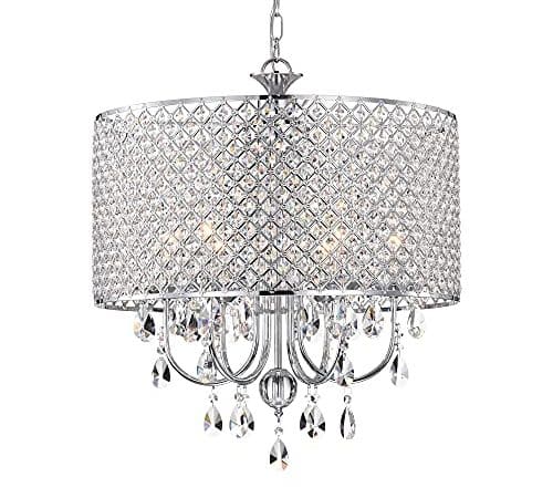 Illuminate Your Space with the Edvivi Marya Drum Crystal Chandelier