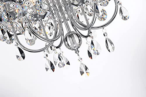 Illuminate Your Space with the Edvivi Marya Drum Crystal Chandelier